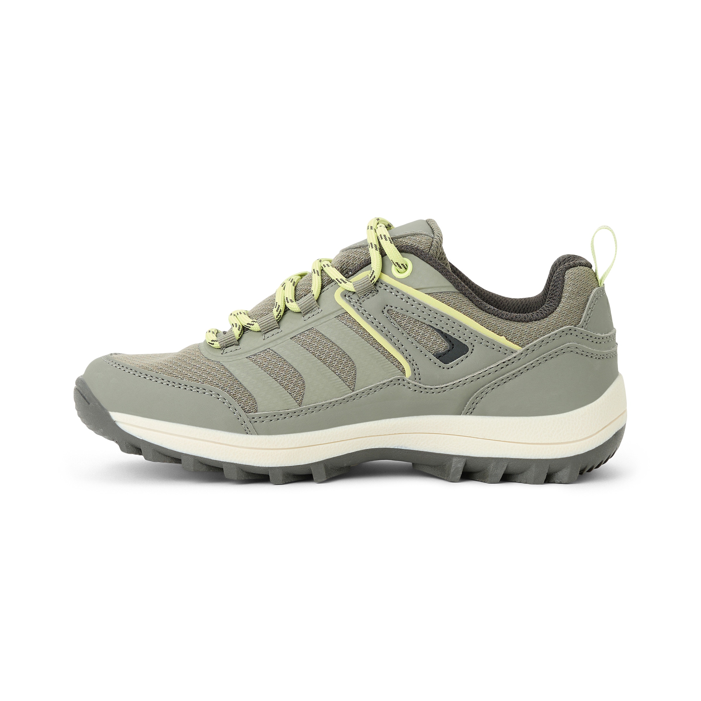 Zapatilla Senderismo Cordones Waterproof Infantil Kaki-3