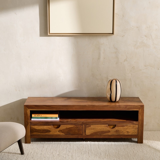 Imagen 0 de Mueble de TV de madera de palisandro con 2 cajones Bombay El Corte Inglés