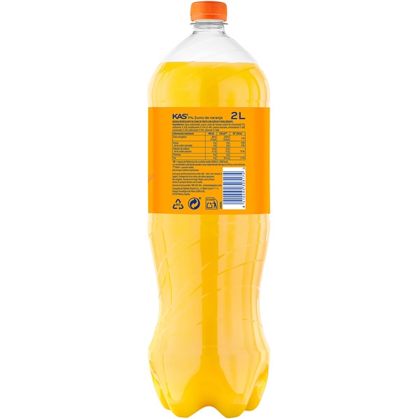 Orangenerfrischungsgetränk mit Kohlensäure Flasche 2 l