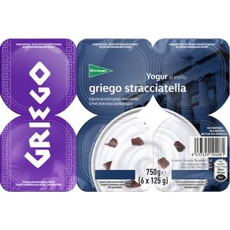 yogur al estilo griego stracciatella pack 6 unidades 125 g - El Corte Ingles