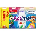 Kids L. Casei strawberry and vanilla gluten-free 6-pack units 100 g + 2 free