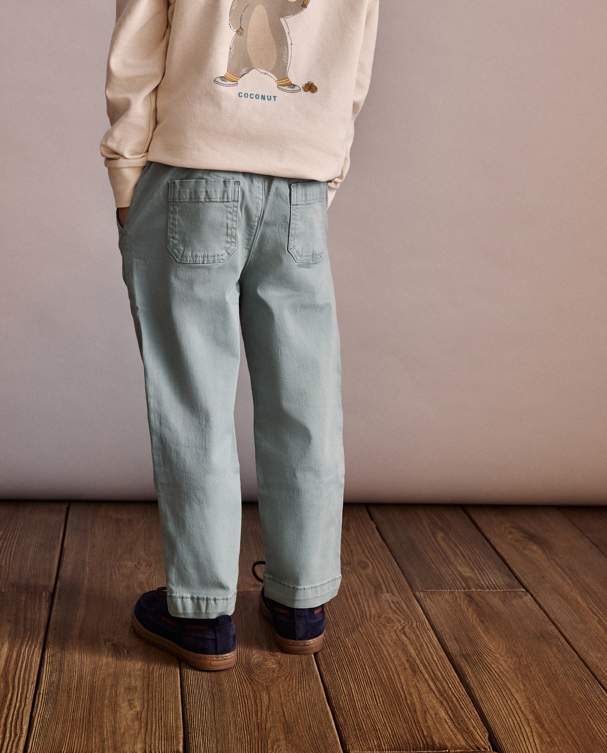 Joggers em Tecido de Sarja Sabão-3