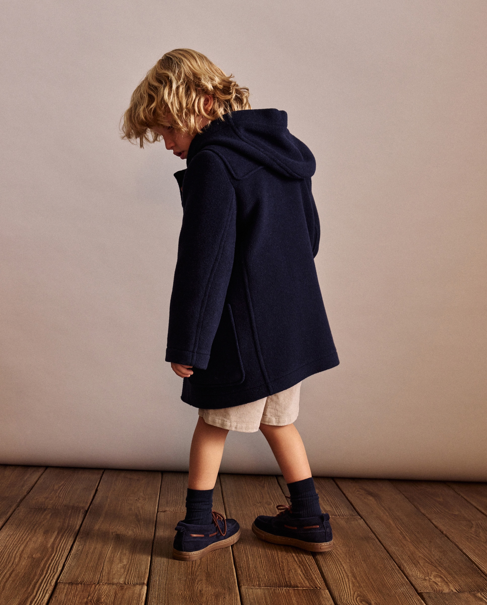 Canadiana de Pano Lisa Azul-marinho-4