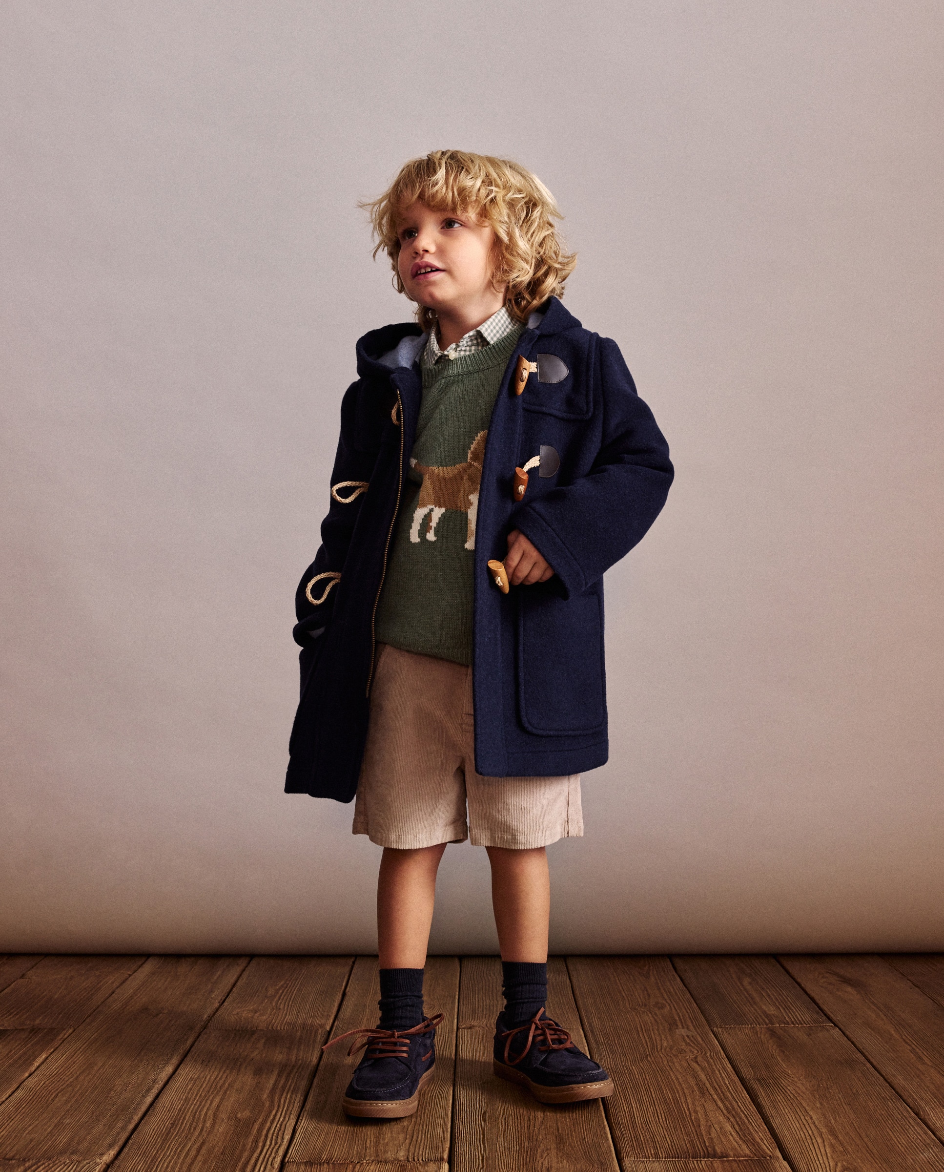 Canadiana de Pano Lisa Azul-marinho-1