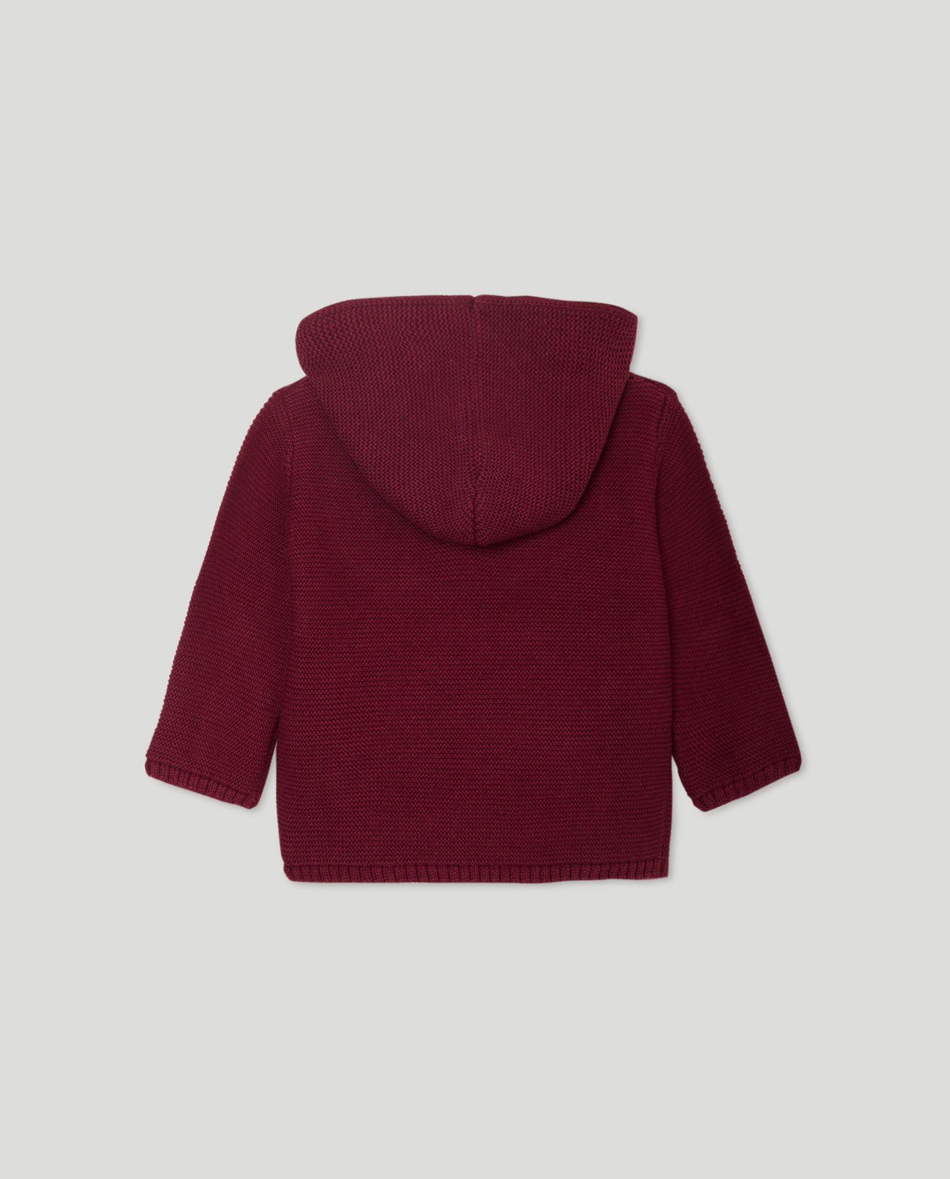 Jersey de bebé canguro con capucha punto bobo Morado-2