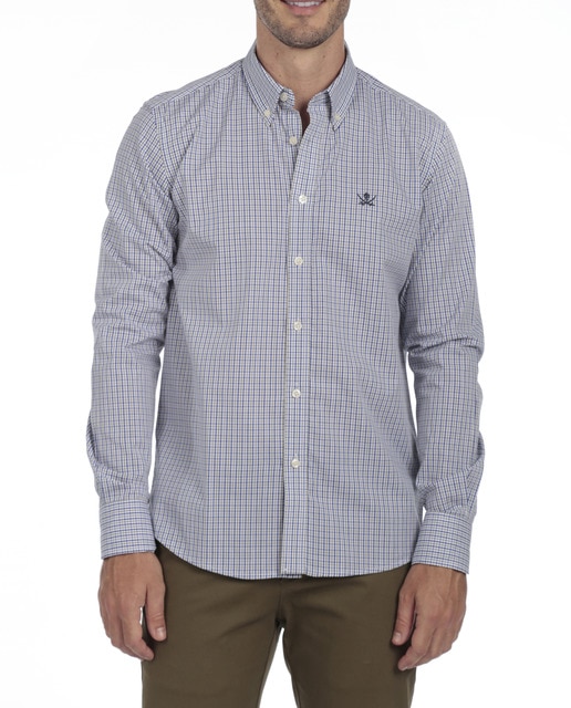 Imagen 0 de Camisa Algodón Hombre Rayas Manga Larga