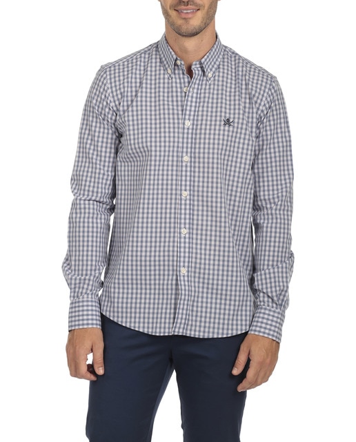 Imagen 0 de Camisa Algodón Hombre Rayas Manga Larga