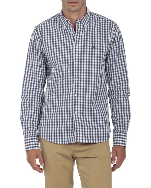 Imagen 0 de Camisa Algodón Hombre Rayas Manga Larga