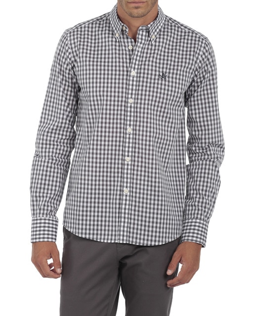 Imagen 0 de Camisa Algodón Hombre Rayas Manga Larga