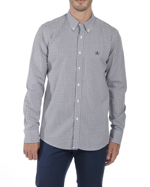 Imagen 0 de Camisa Algodón Hombre Rayas Manga Larga