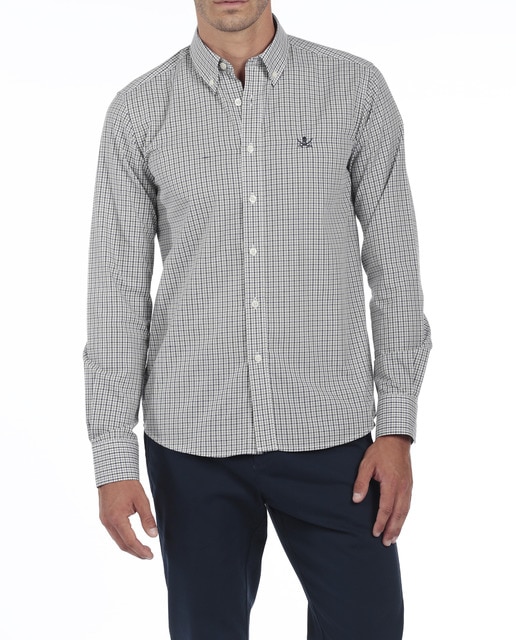 Imagen 0 de Camisa Algodón Hombre Rayas Manga Larga