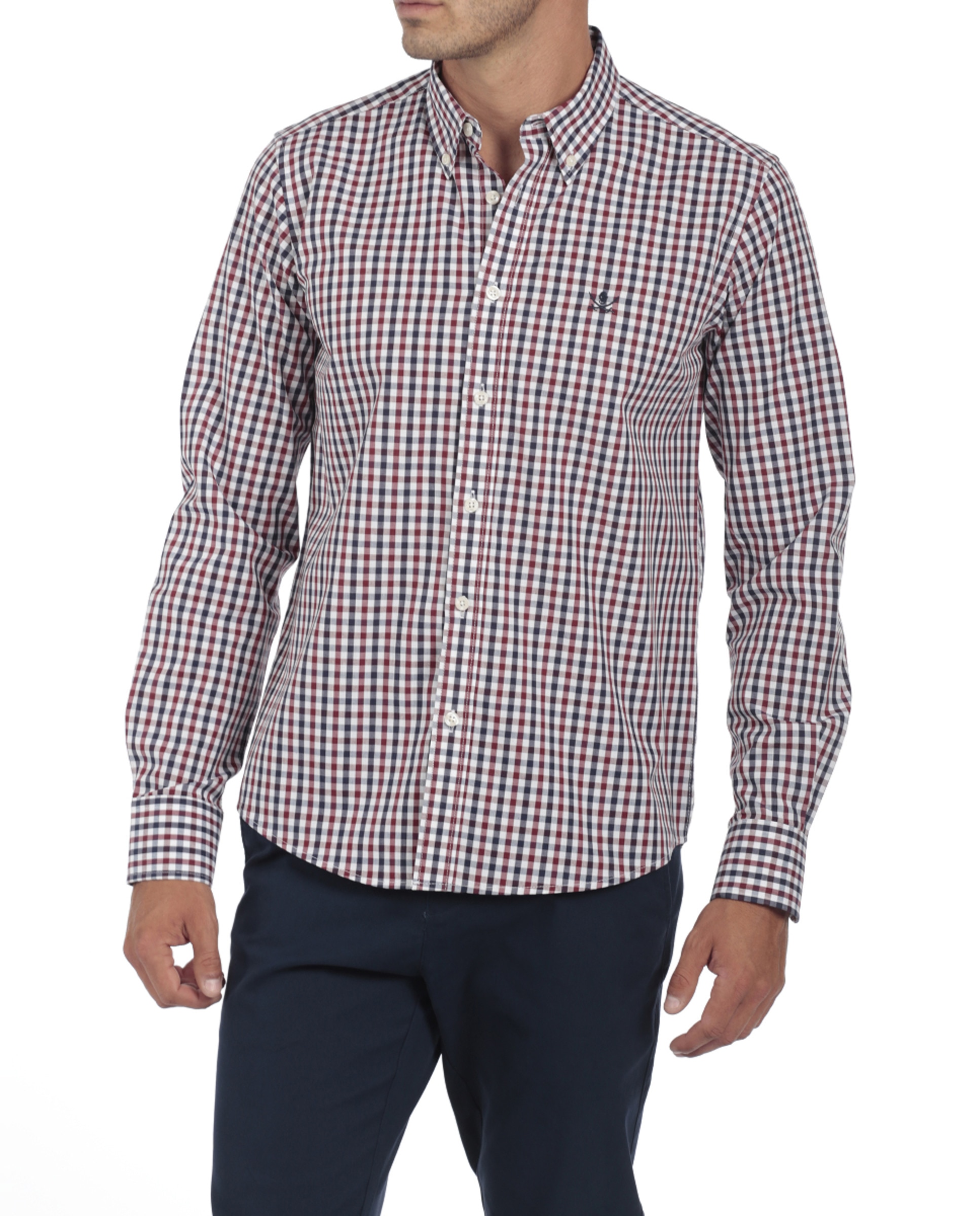 Imagen 0 de Camisa Algodón Hombre Rayas Manga Larga