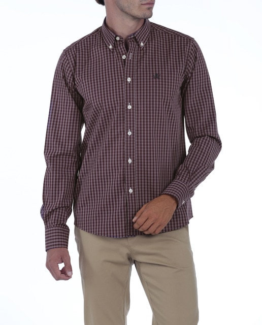 Imagen 0 de Camisa Algodón Hombre Rayas Manga Larga