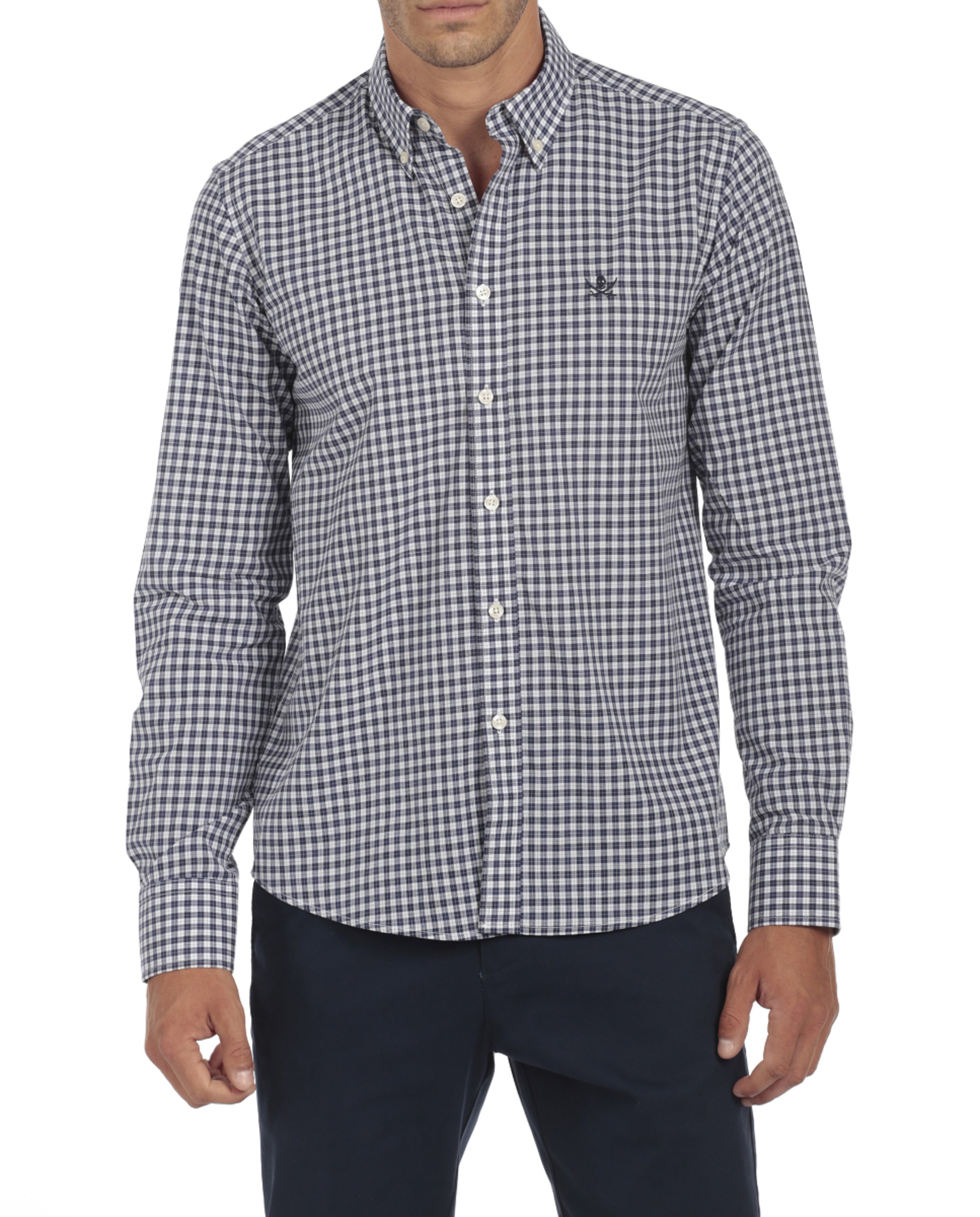 Imagen 0 de Camisa Algodón Hombre Rayas Manga Larga