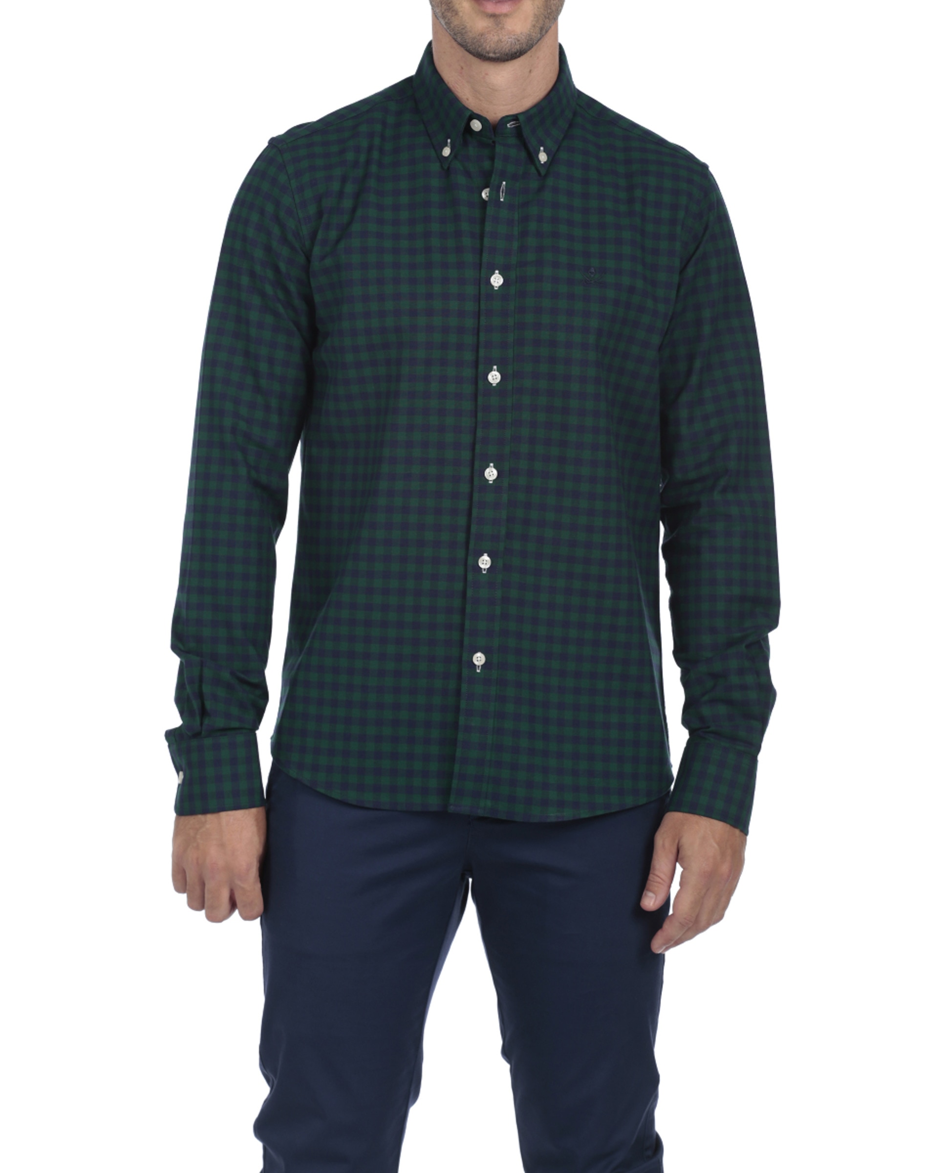 Imagen 0 de Camisa Algodón Hombre Rayas Manga Larga