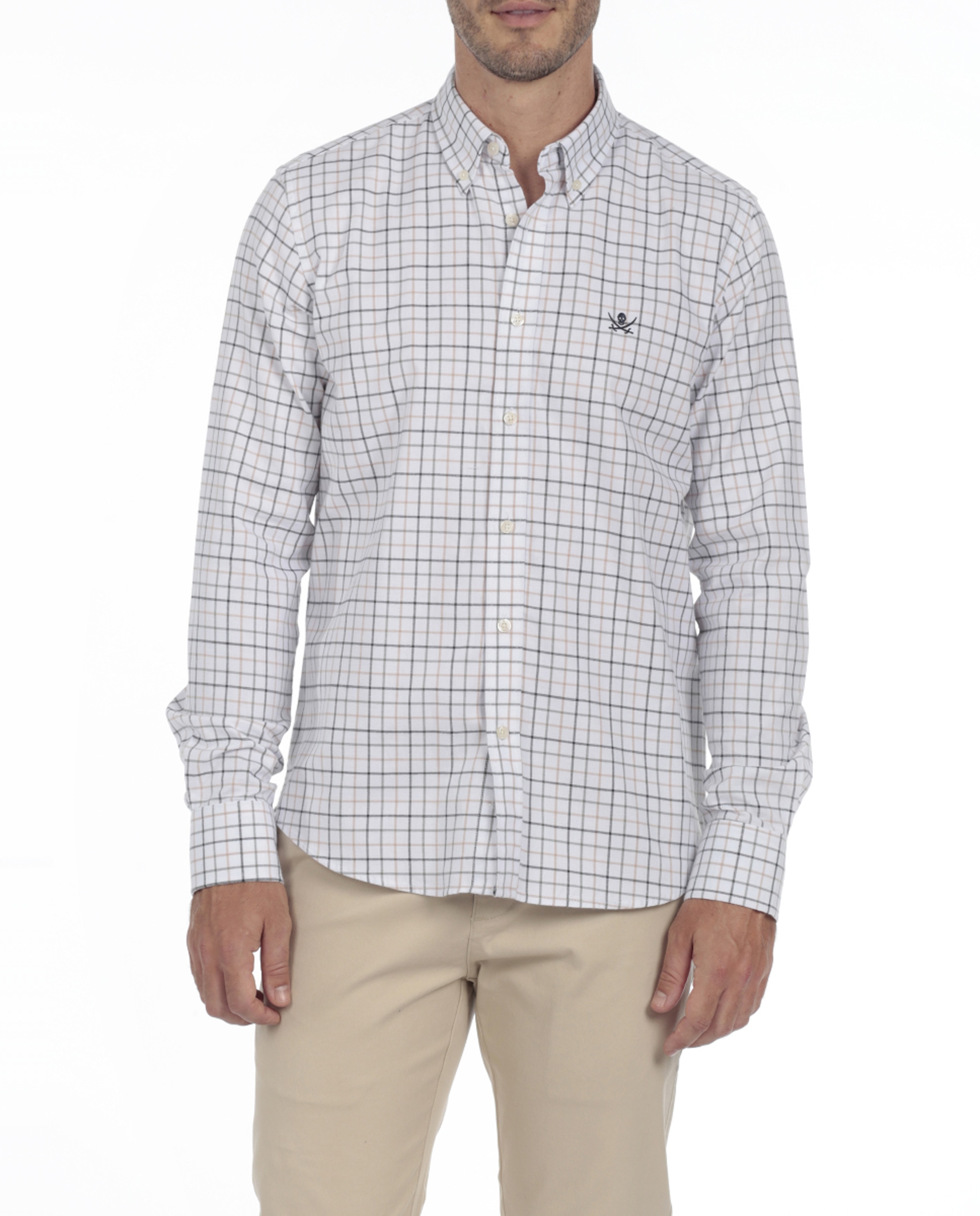 Imagen 0 de Camisa Algodón Hombre Rayas Manga Larga