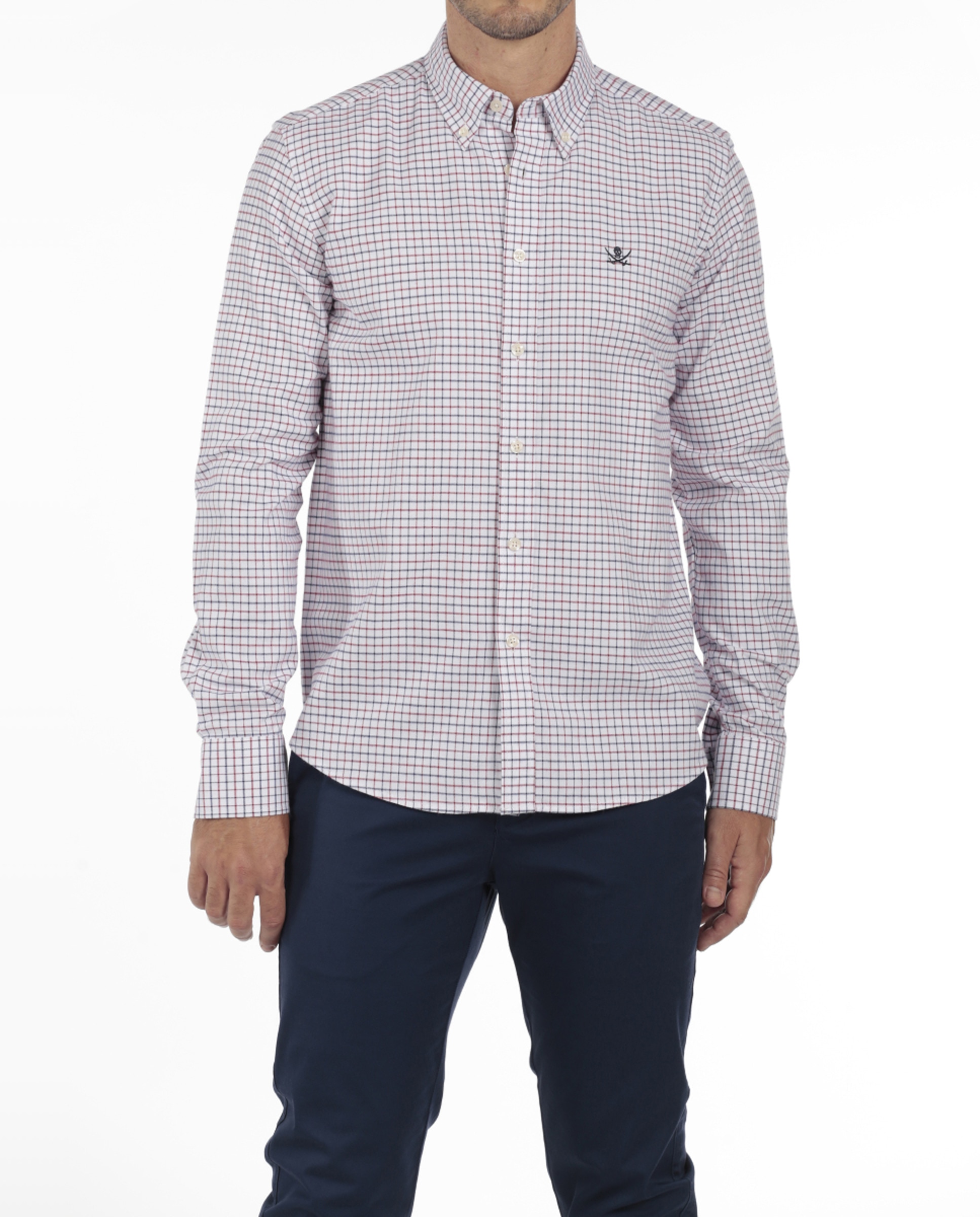 Imagen 0 de Camisa Algodón Hombre Rayas Manga Larga