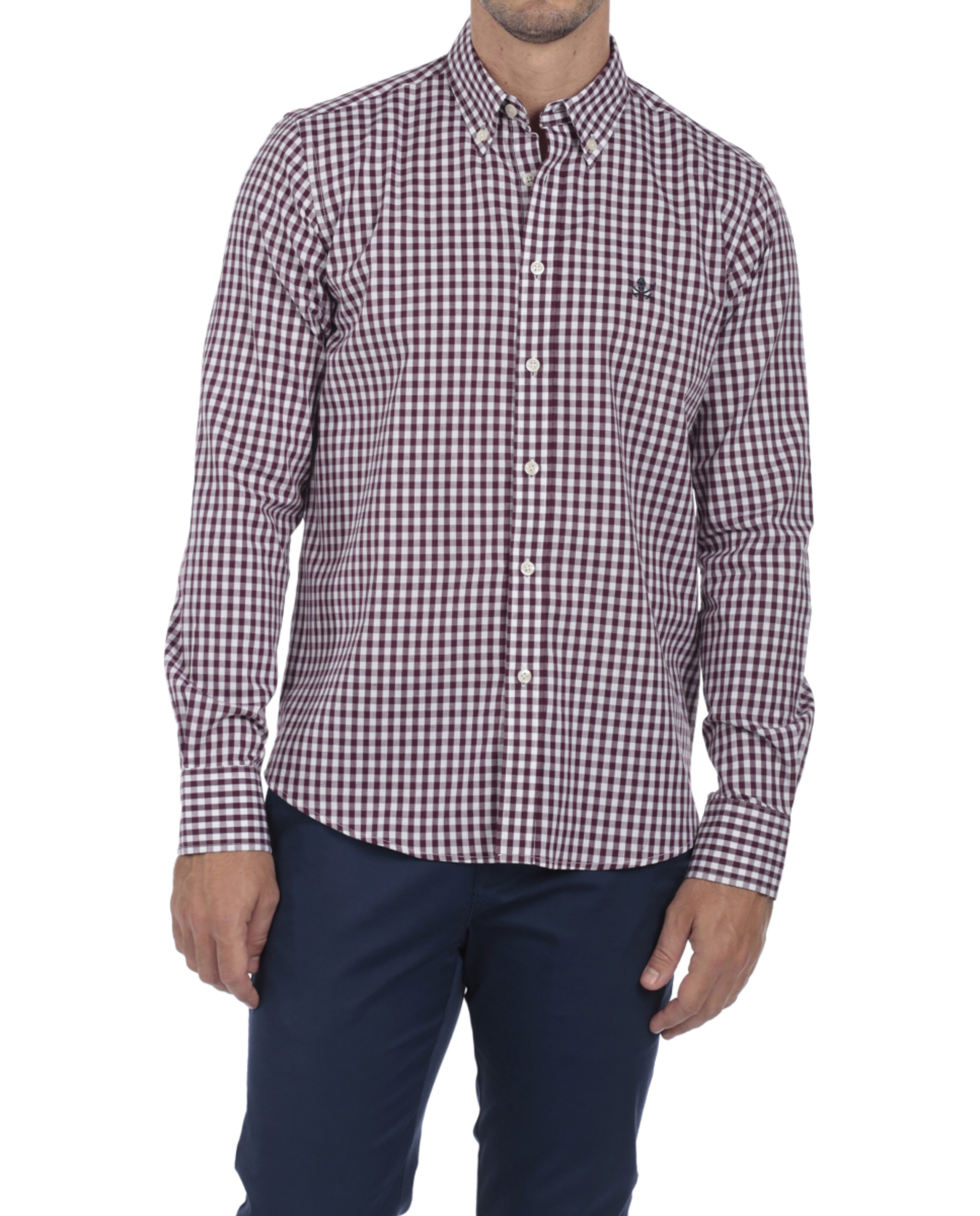 Imagen 0 de Camisa Algodón Hombre Rayas Manga Larga