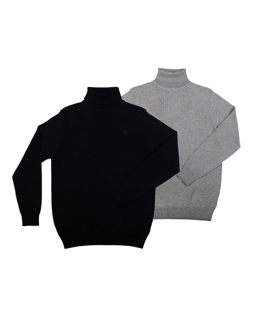 Imagen 0 de Pack 2 Jerseys Cuello Vuelto Hombre Manga Larga