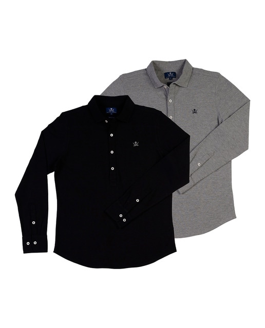 Imagen 0 de Pack 2 Polos Cuello Camiseros Hombre Manga Larga