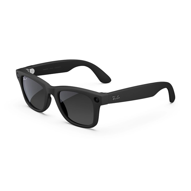 Imagen 0 de Gafas con IA Ray-Ban Meta Wayfarer grandes (Gen 2) Negro mate con lentes polarizadas en grafito degradado