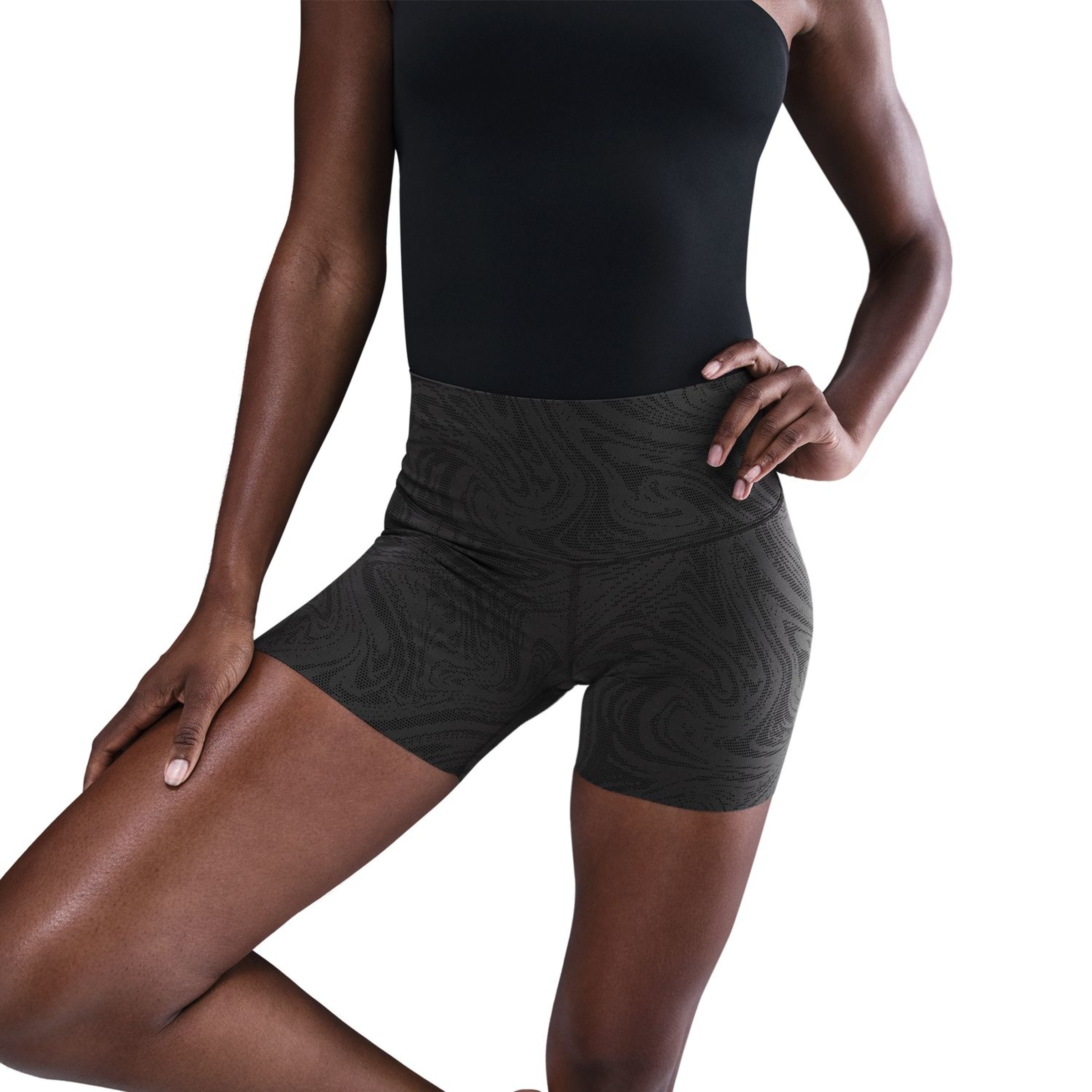 Leggings Tipo Calções de Mulher Zenvy Preto / Cinzento-3