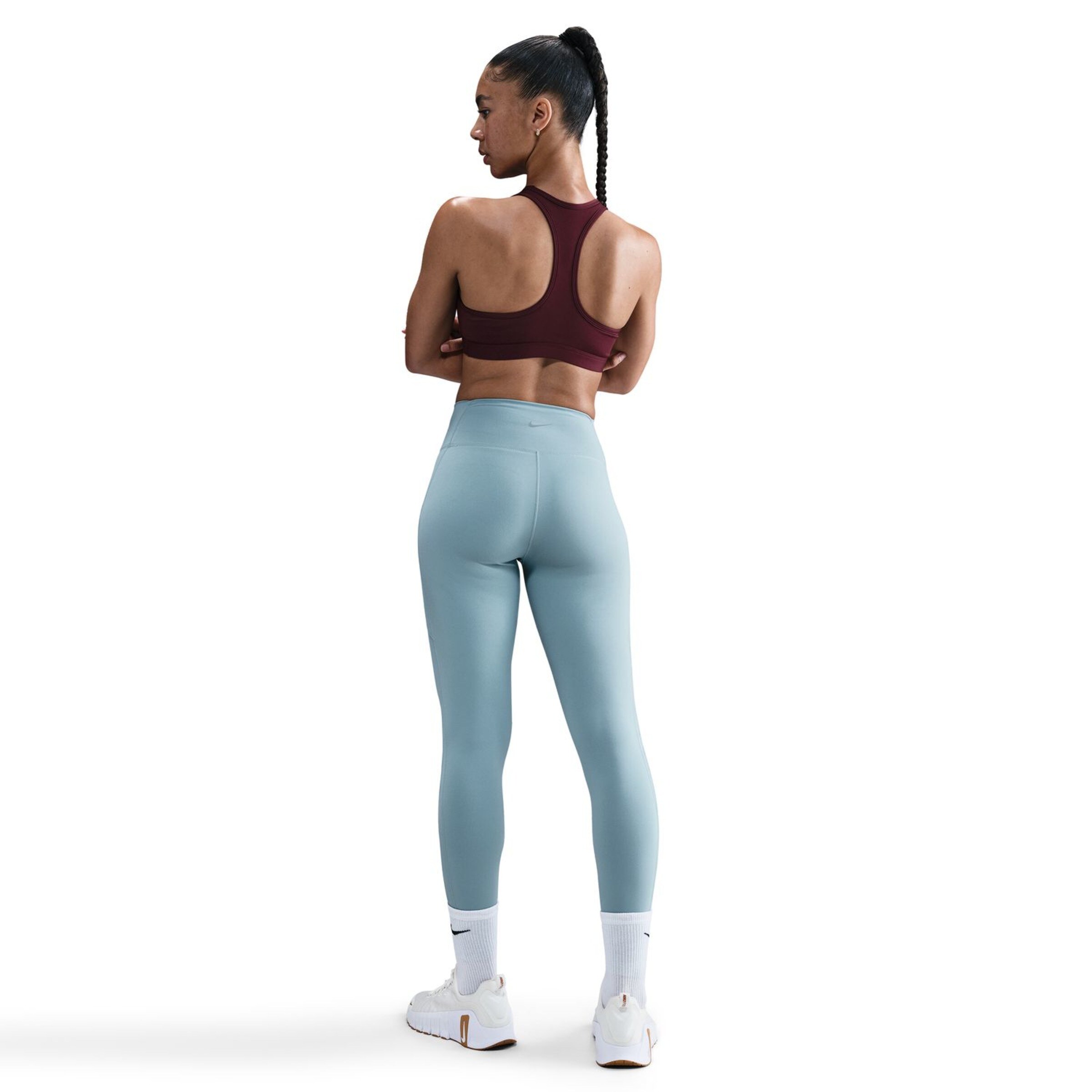 Top de Mulher Swoosh Medium Support Bordeaux-2