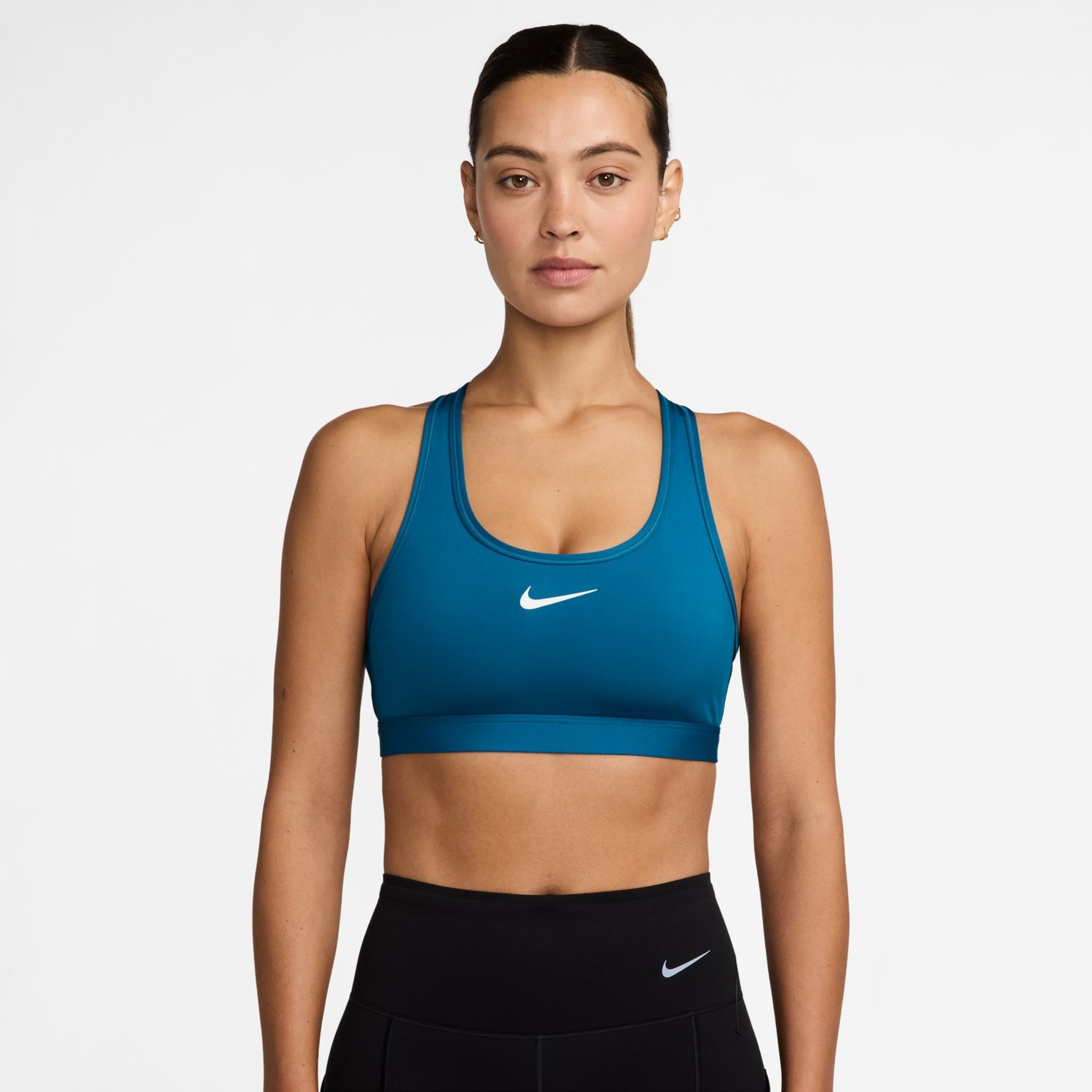 Top de Mulher Swoosh Medium Support Verde-1