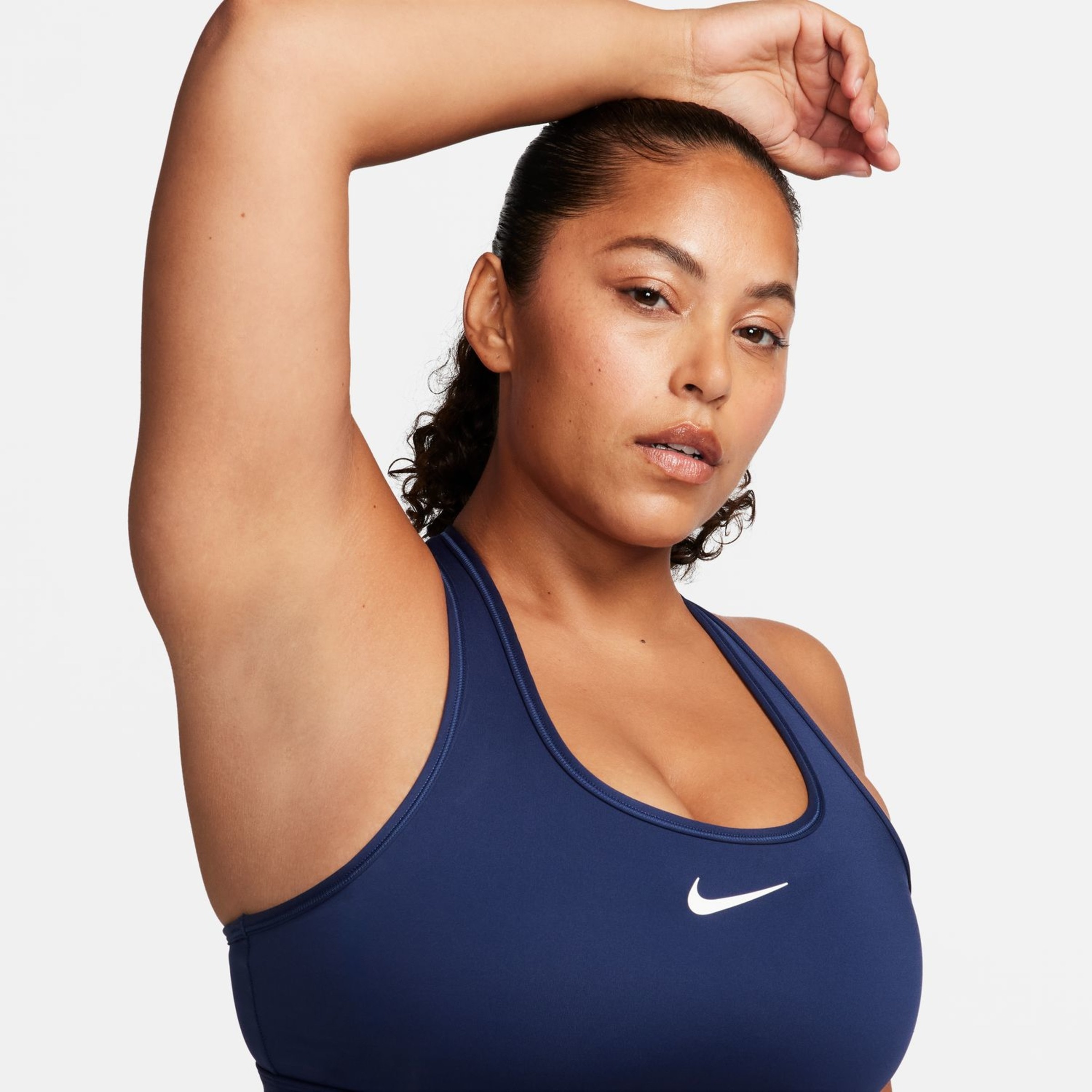 Top de Mulher Swoosh Medium Support Bra Azul-marinho-2