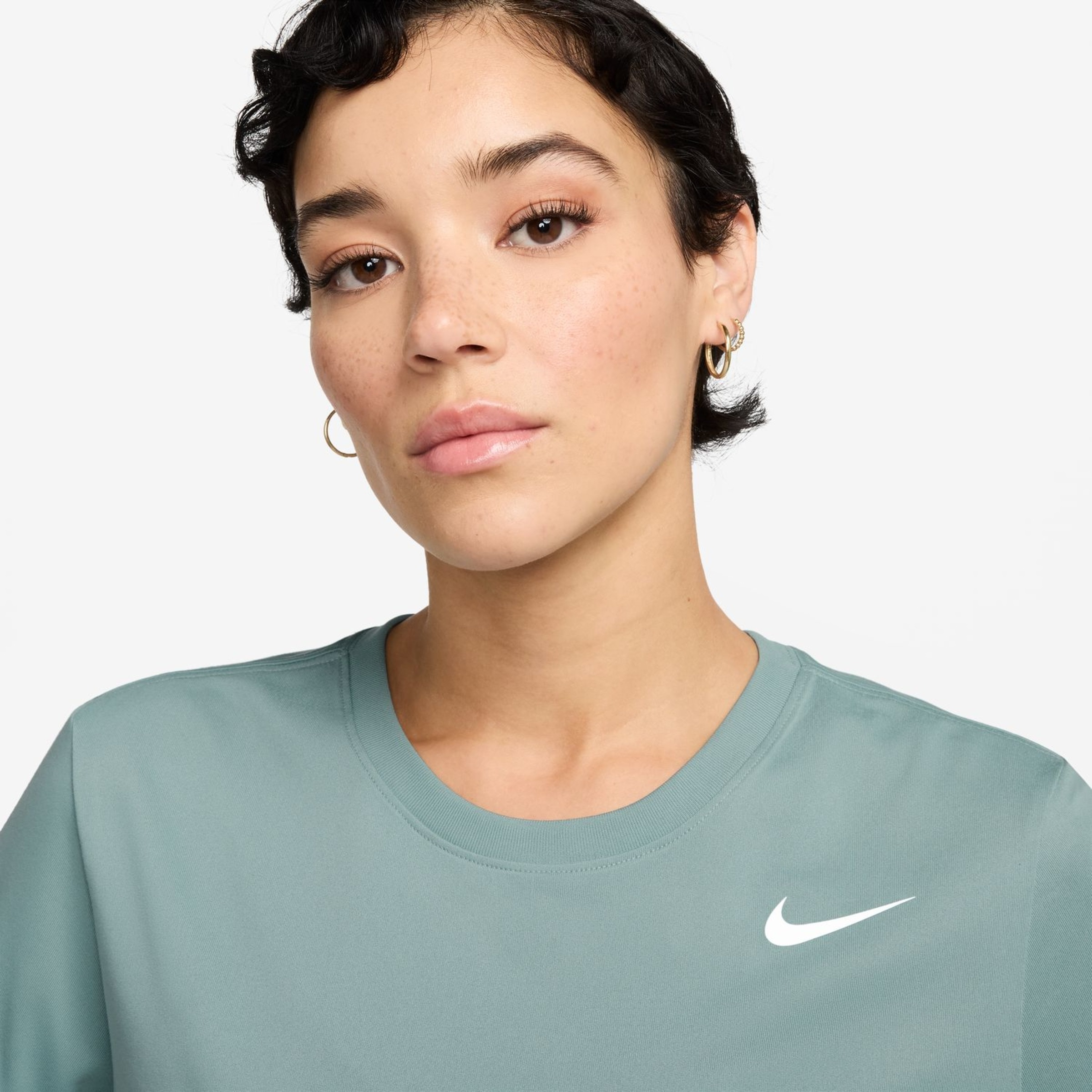 T-shirt de mulher Dri-FIT Nike Azul-3