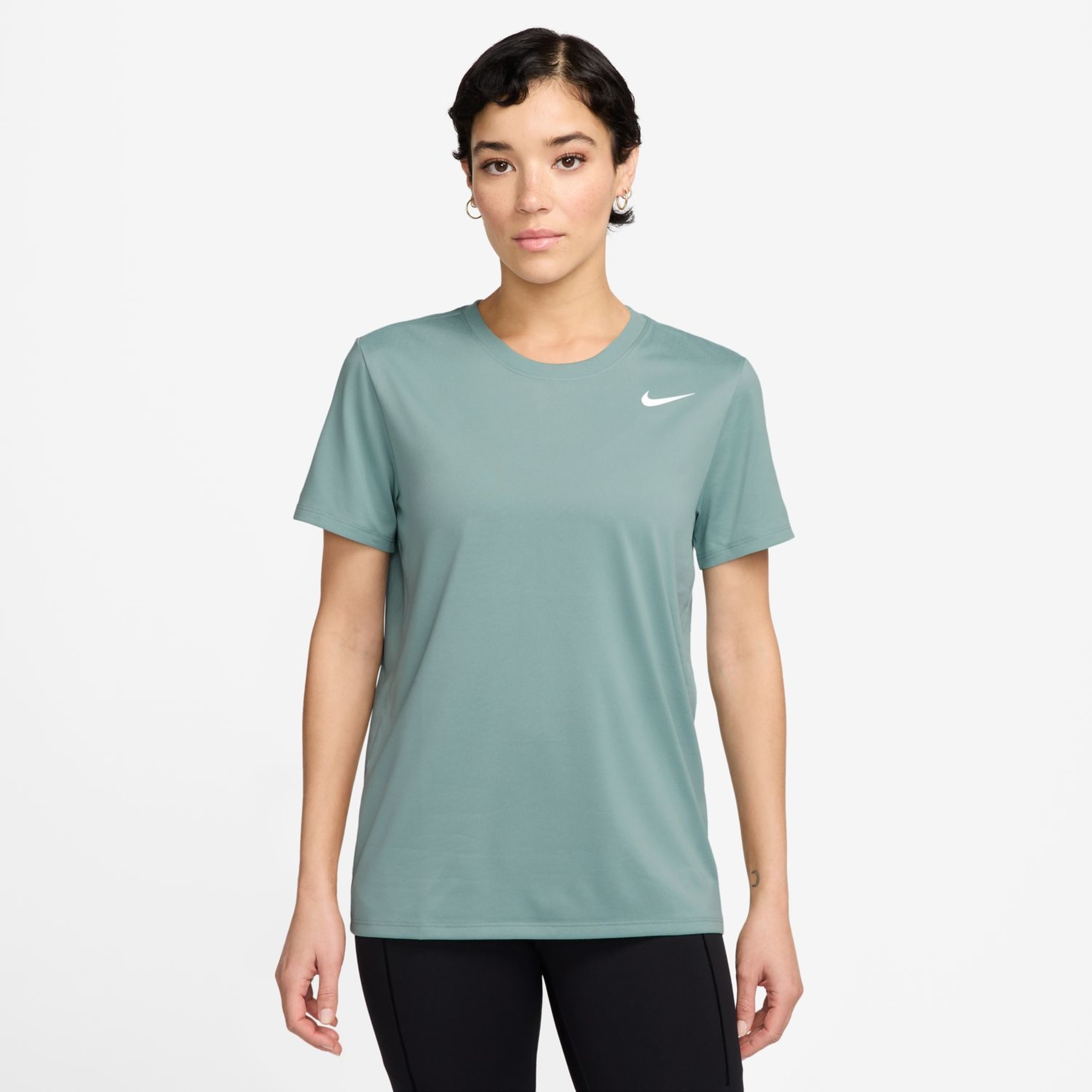 T-shirt de mulher Dri-FIT Nike Azul-1