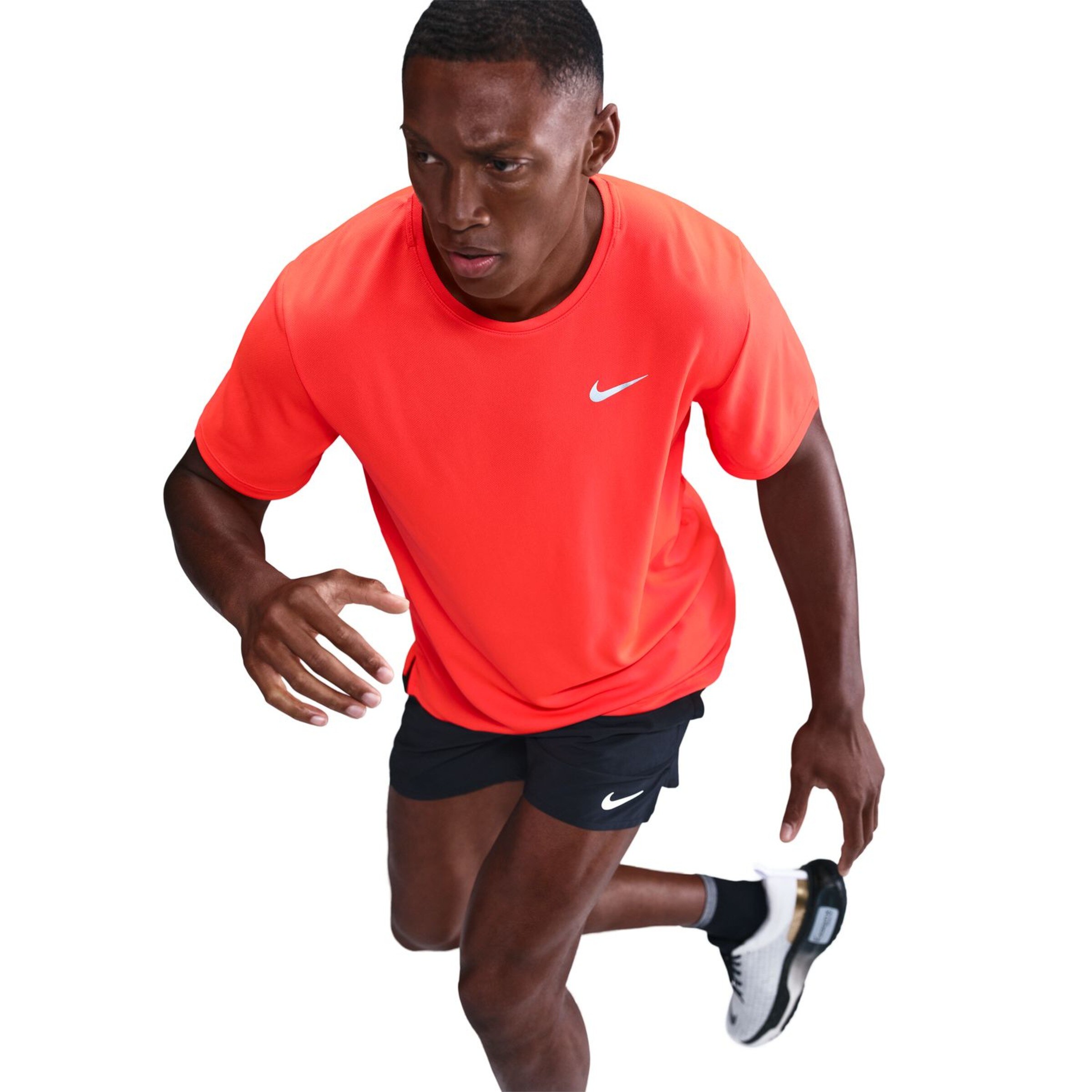 T-shirt de homem Miler Nike Vermelho-4