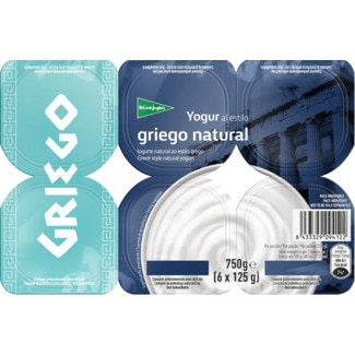 Iogurte Grego Natural Pack 6 embalagem 125 g - El Corte Inglés