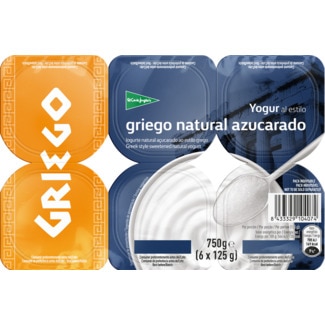 Iogurte Grego Natural Açucarado Pack 6 embalagem 125 g - El Corte Inglés