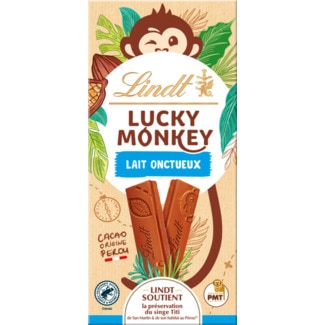 Chocolate de Leite Lucky Monkey embalagem 100 g - Lindt