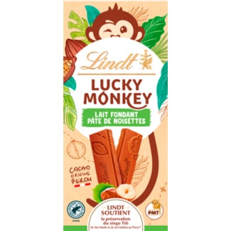 Chocolate Avelã Lucky Monkey embalagem 100 g - Lindt