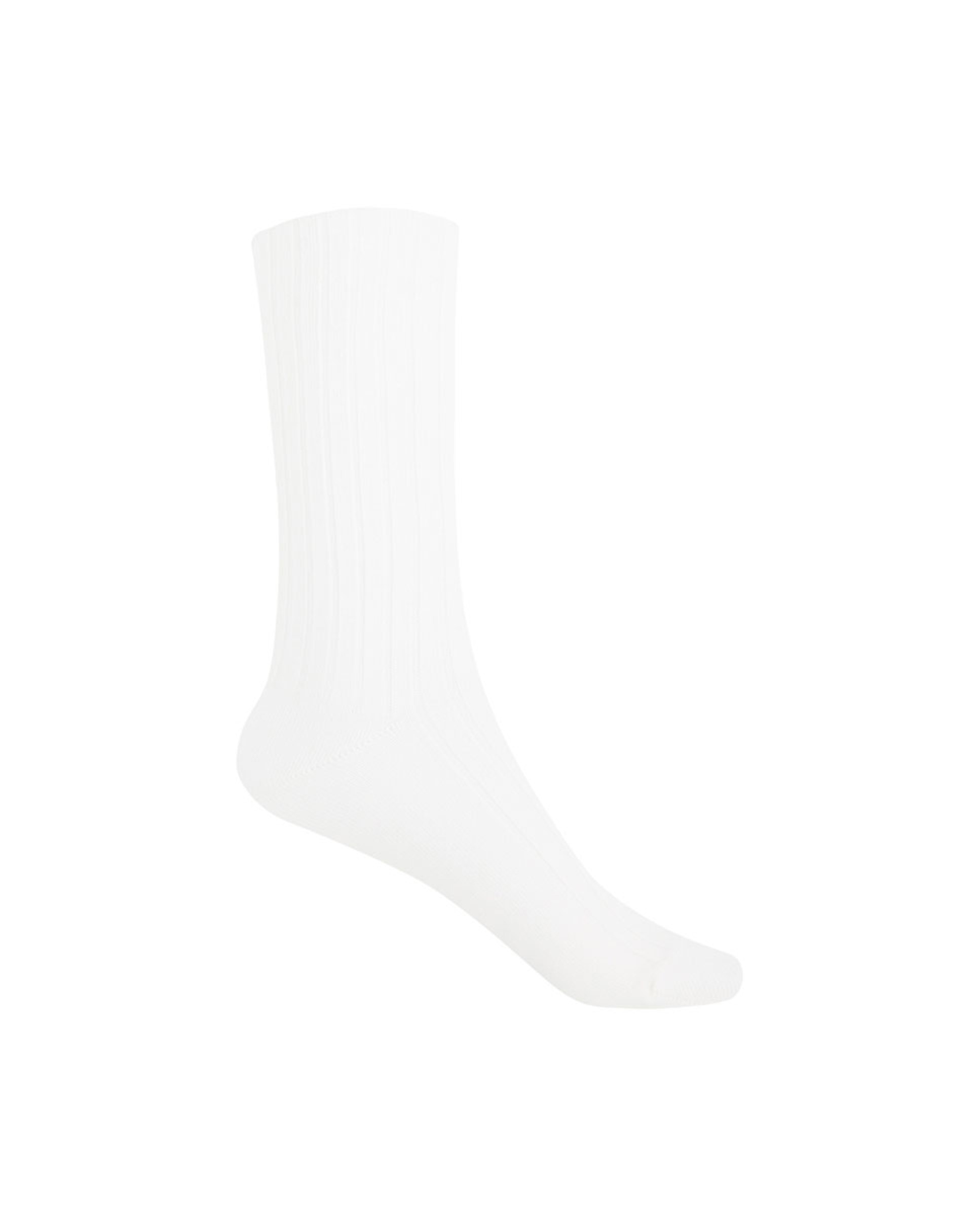 Meias Curtas Caneladas de Bambu - O Punho não Aperta Produto Fabricado em Espanha Cru-1