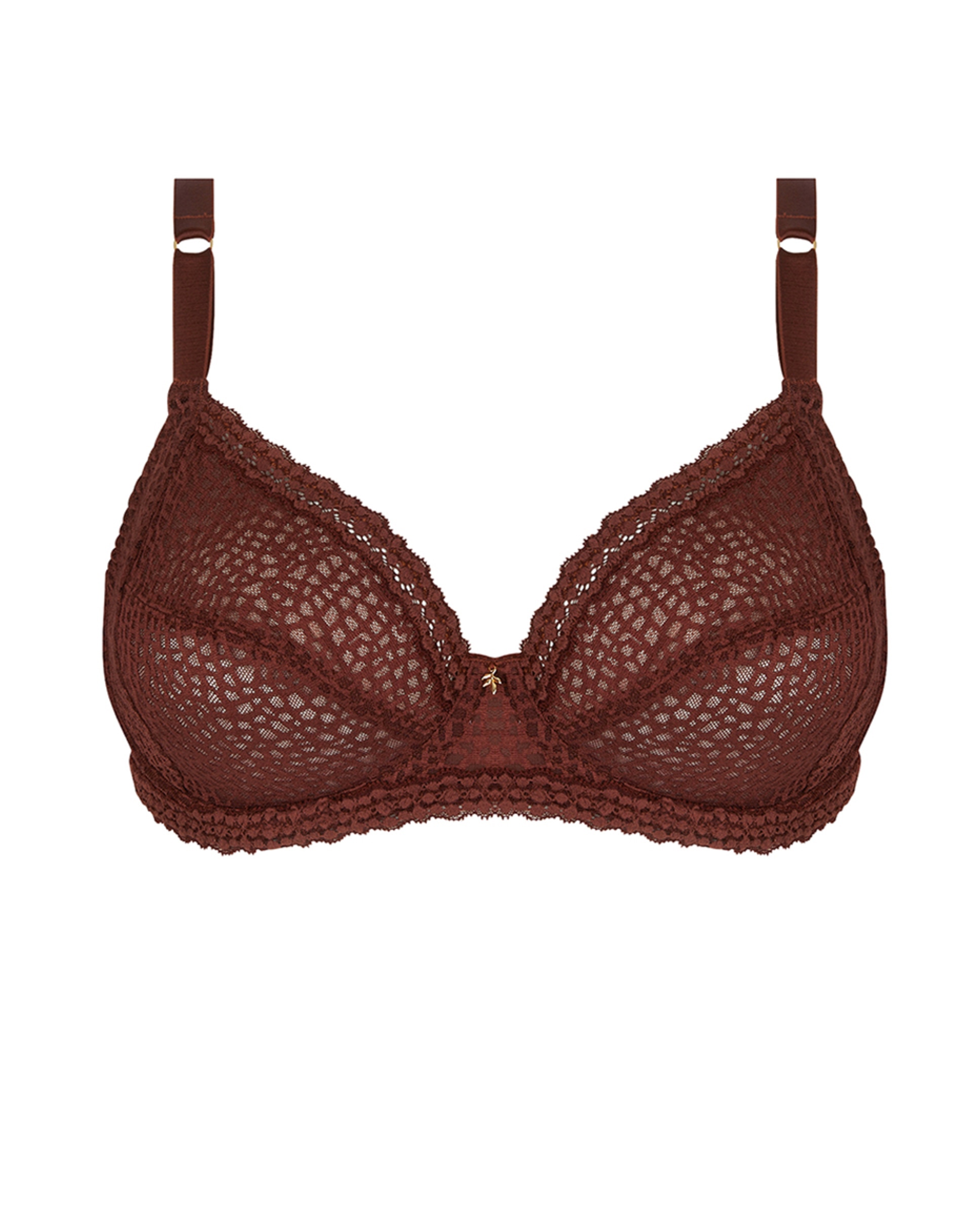 Soutien com Aros e Alças Castanho-escuro-1
