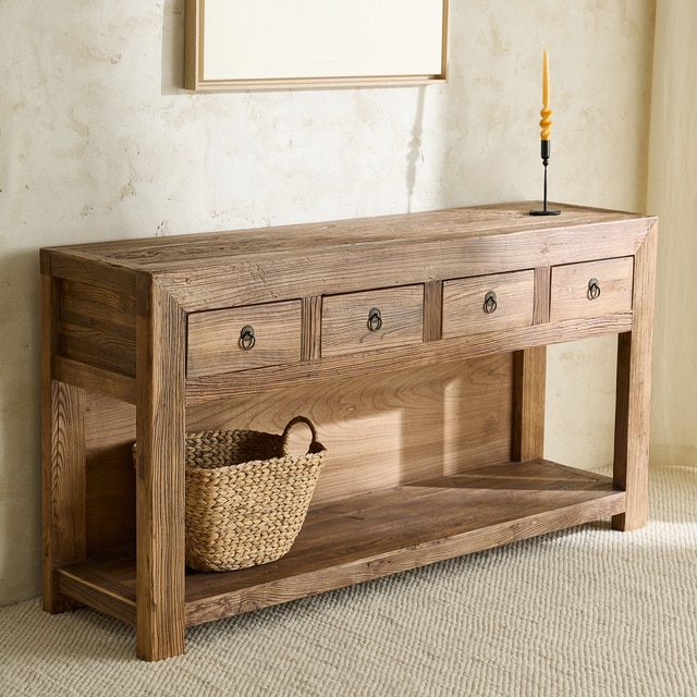 Imagem 0 de Móvel de Olmo Reciclado com 4 Gavetas Opium