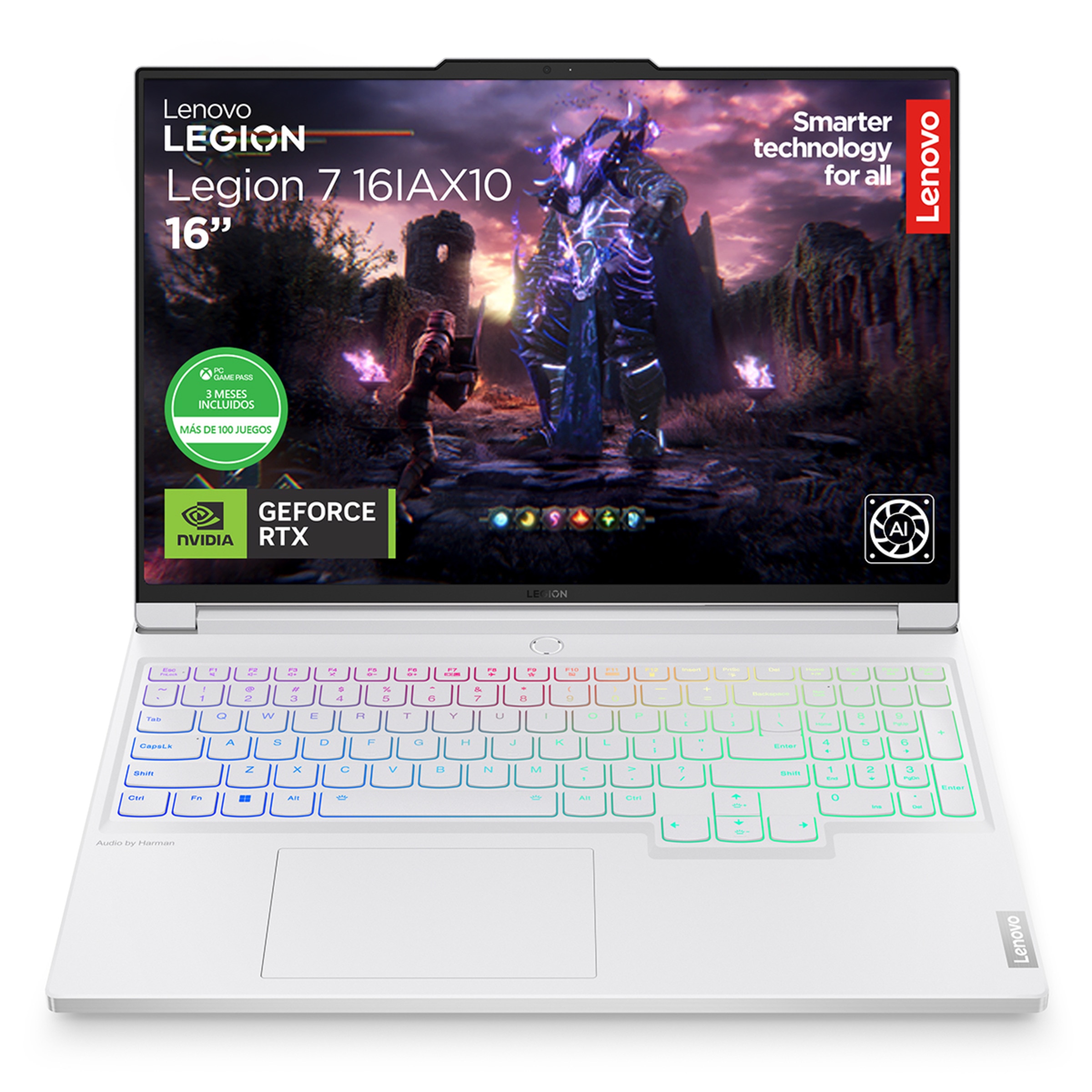 Portátil Gaming Lenovo Legion 7 16IAX10, Intel Core Ultra 9-275HX, 32GB, 1TB SSD, GeForce RTX 5060 8GB, 16", W11 Negro-1
