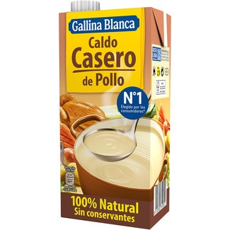caldo de pollo casero 100% natural envase 1 l - Gallina Blanca