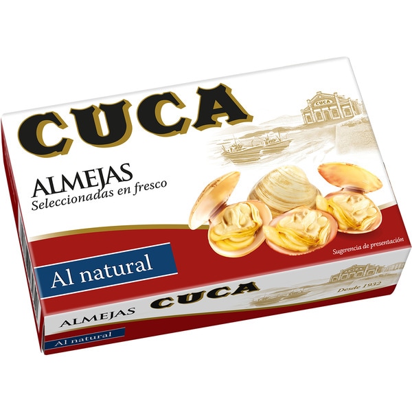 clams in brine 25-35 clams tin 63 drained weight g