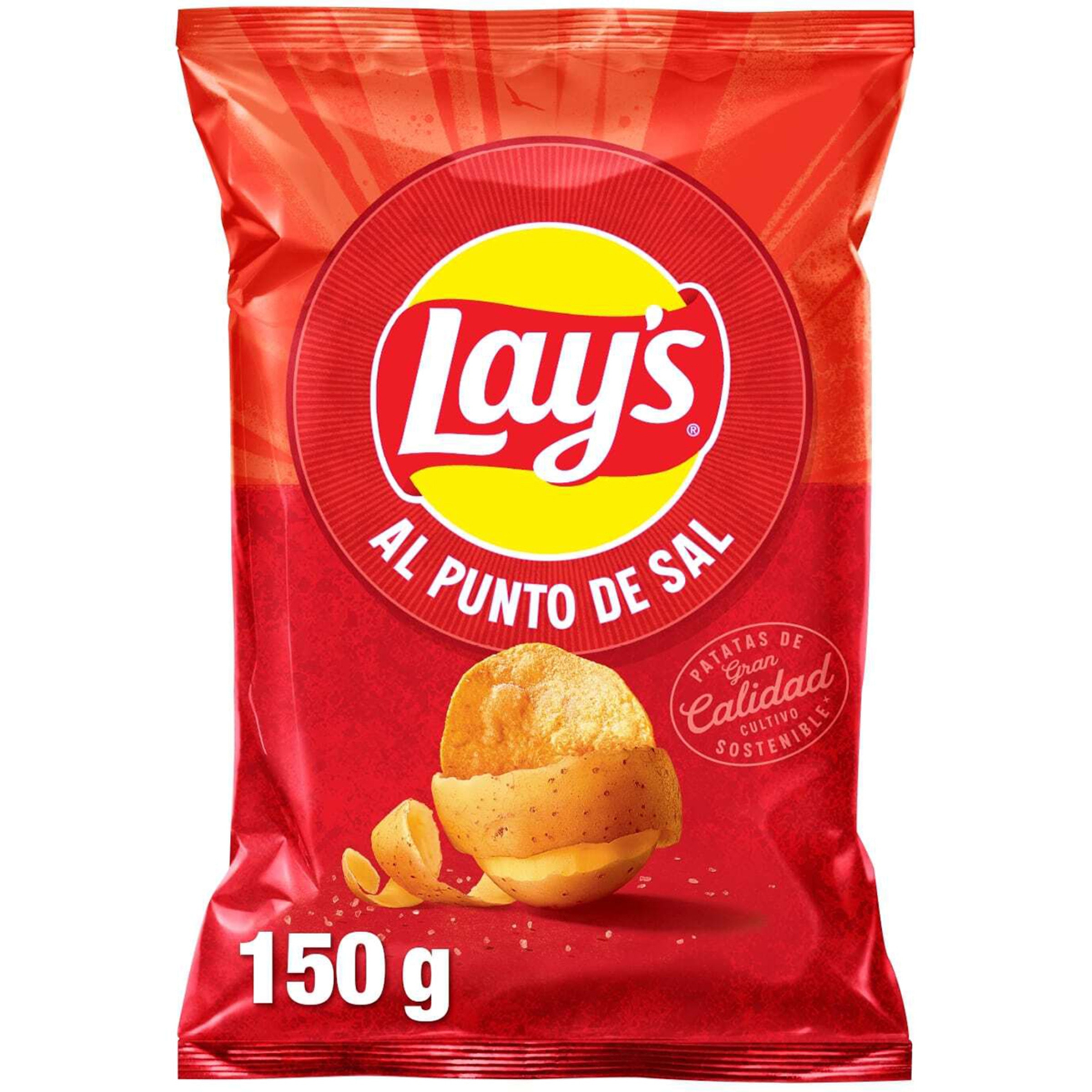 patatas fritas al punto de sal bolsa 150 g
