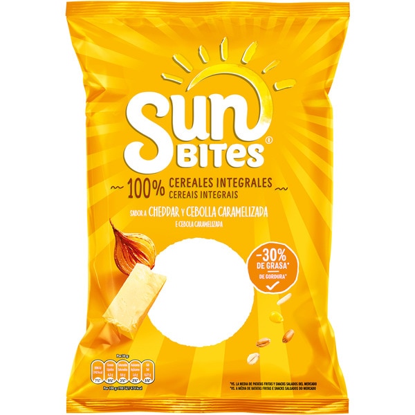 Gewellte Mehrkornsnacks mit Geschmack nach Cheddar und karamellisierter Zwiebel Tasche 95 g