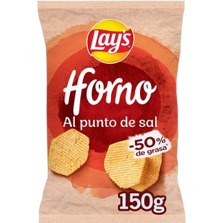 patatas fritas al punto de sal bolsa 150 g - Lay's Horno