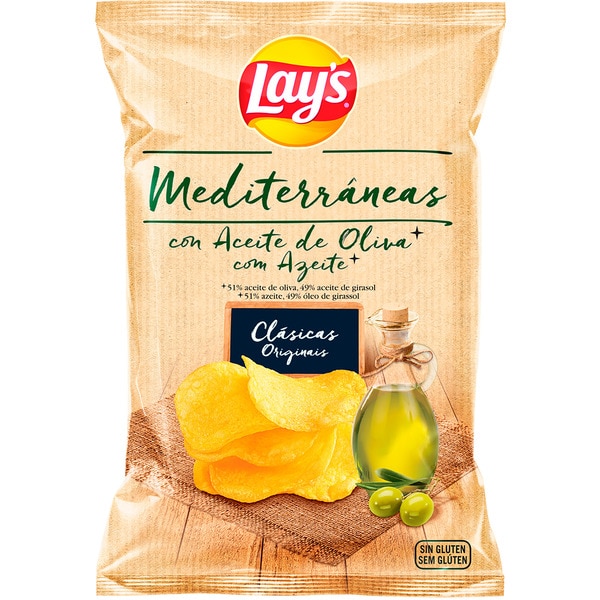 Klassische Chips mit Olivenöl Tasche 140 g