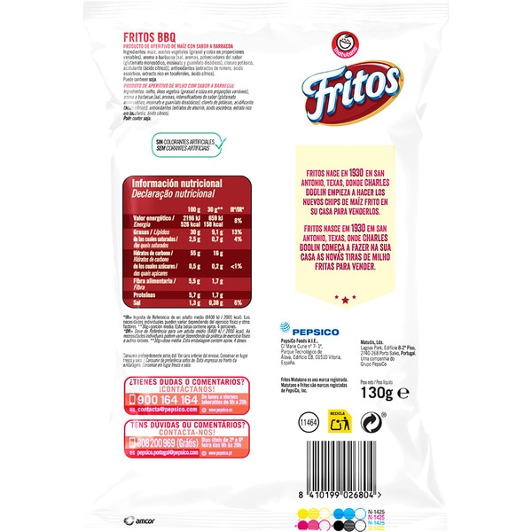 Fritos corn strip snack gluten-free bag 130 g
