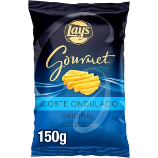 patatas fritas sabor original corte ondulado sin gluten bolsa 150 g neto escurrido - Lay's Gourmet