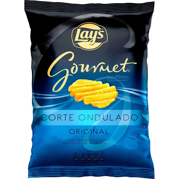 plain flavour crinkle cut crisps, gluten-free bag 150 drained weight g