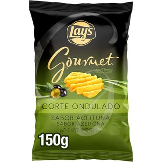 patatas fritas sabor aceituna corte ondulado bolsa 150 g neto escurrido - Lay's